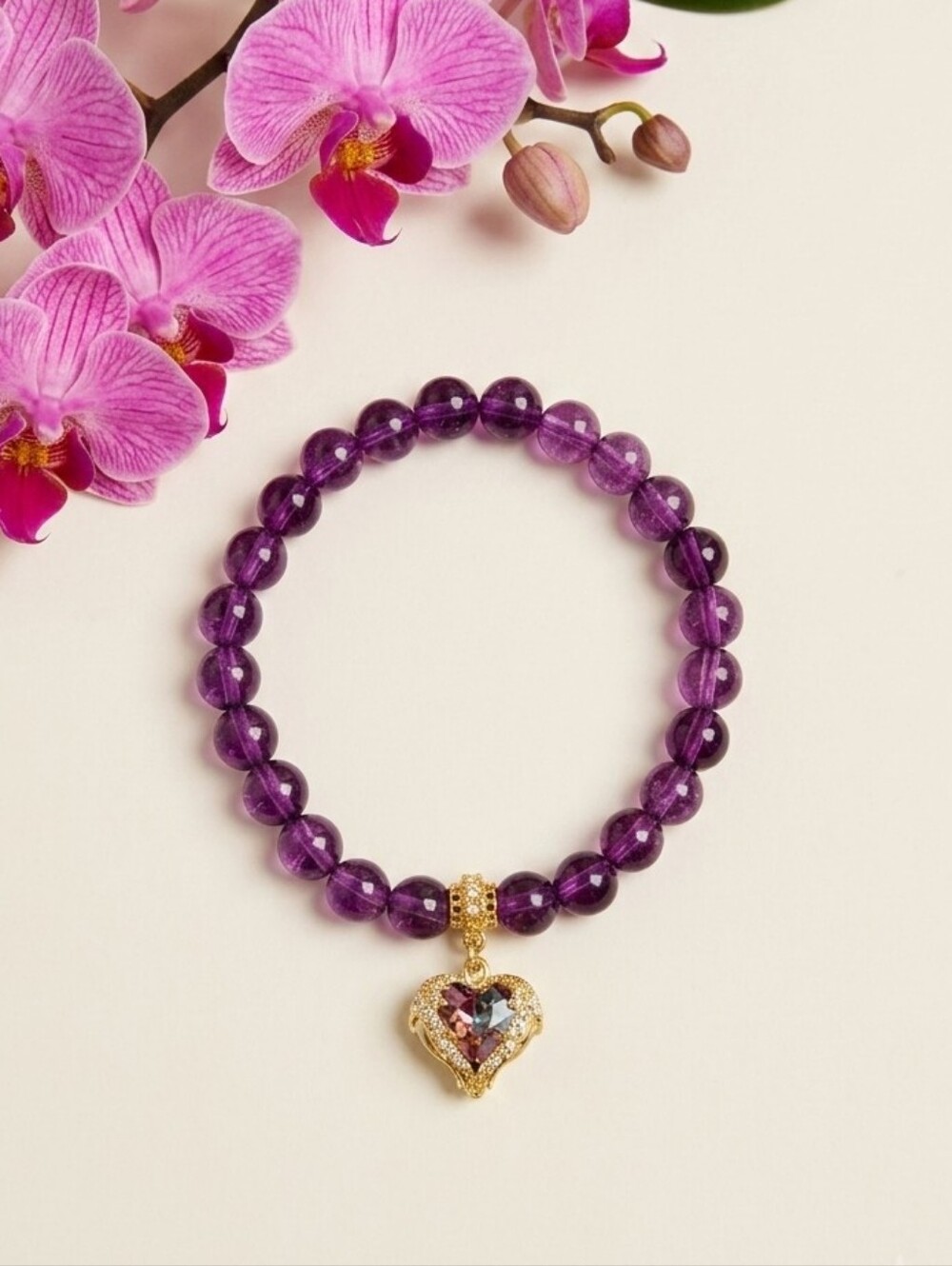 Quartz Bracelet With Charm